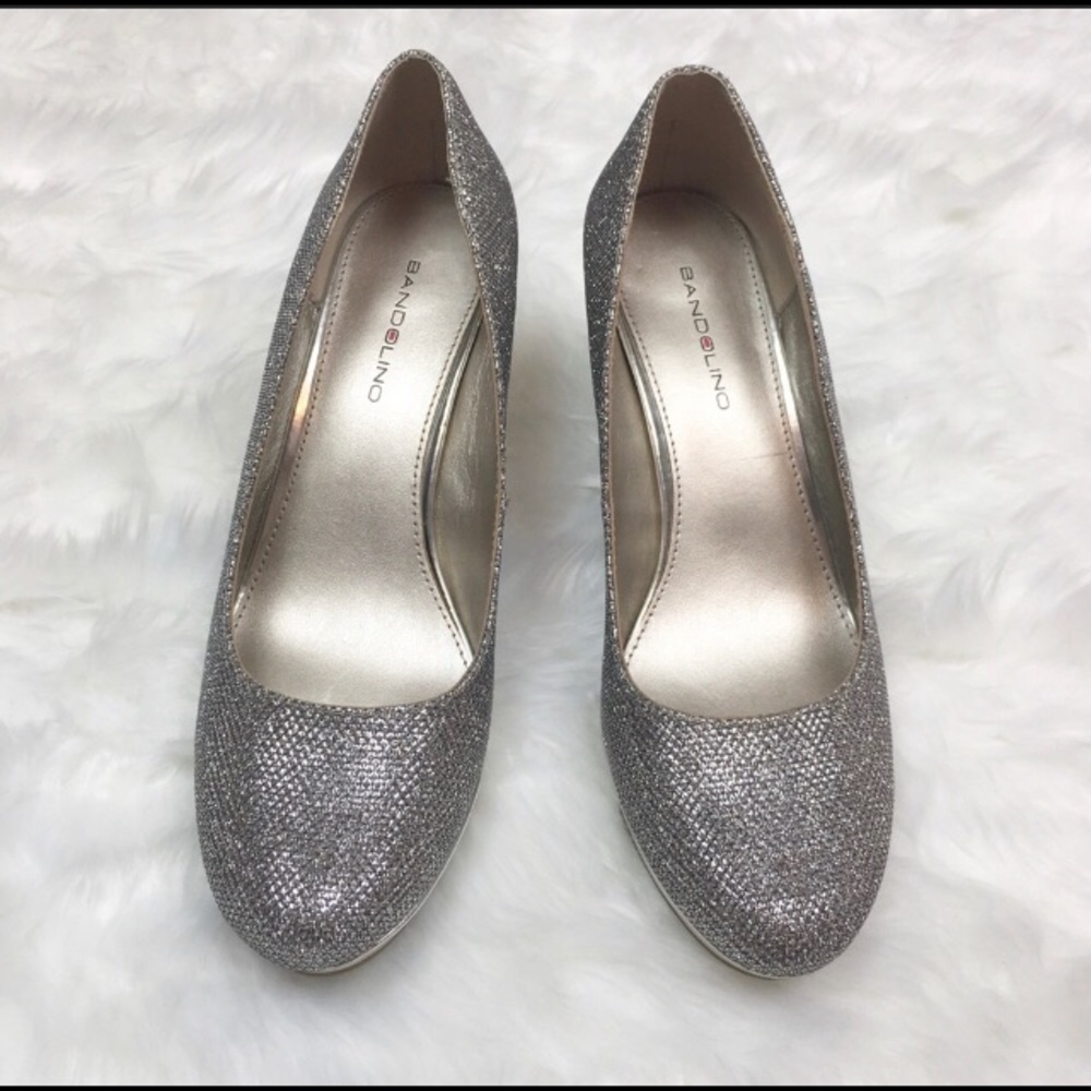 Bandolino Silver Heels